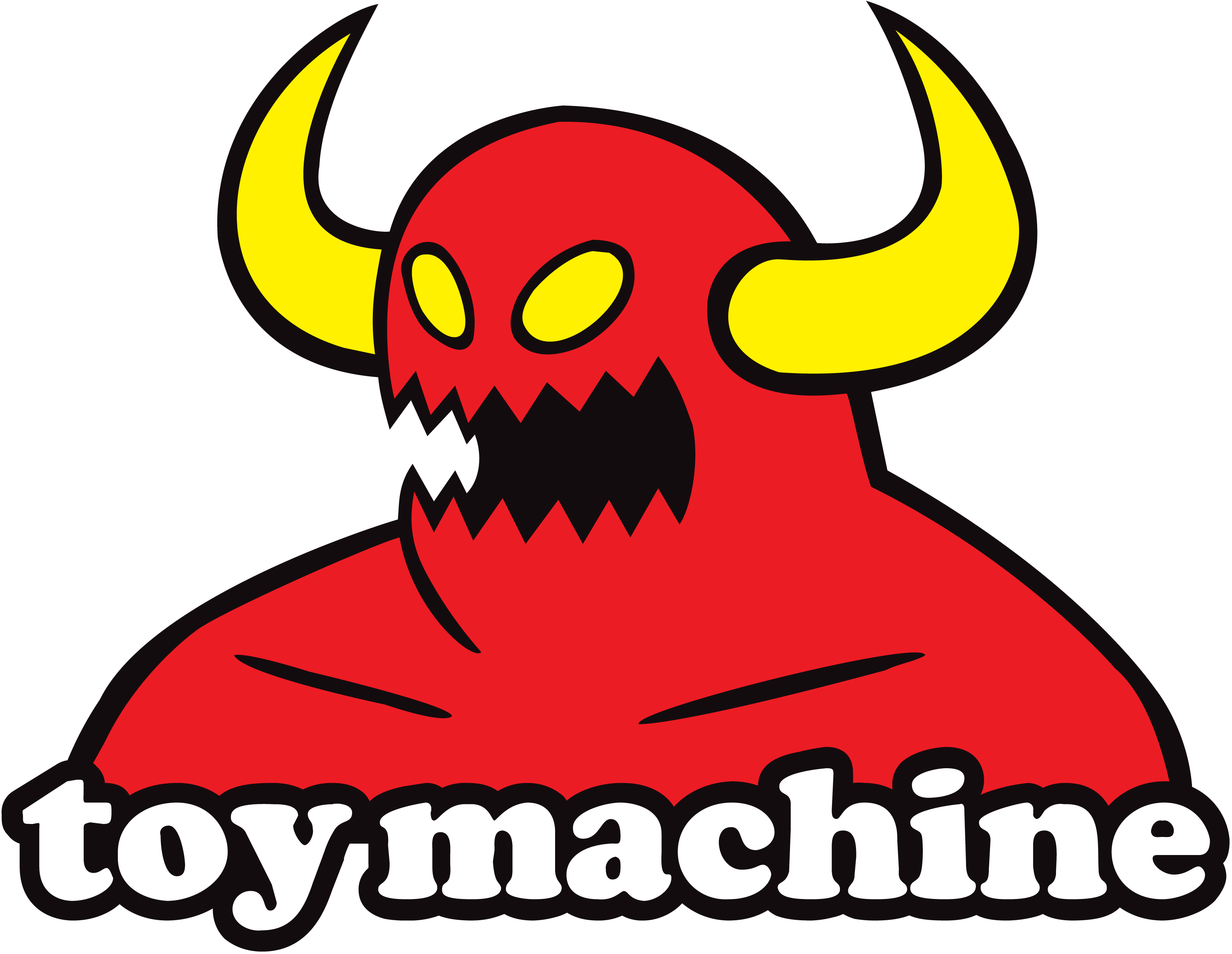 Toy mashine logo skateboardy