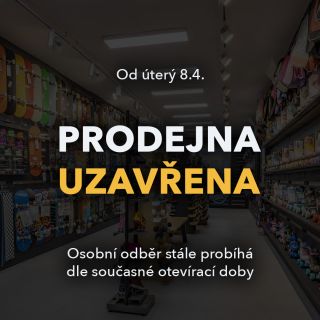👨🏻‍🔧 STĚHUJEME SE 👉🏻 proto od úterý 8.4. bude prodejna v Malešické uzavřena. ✅ Osobní odběr stále probíhá dle současné...